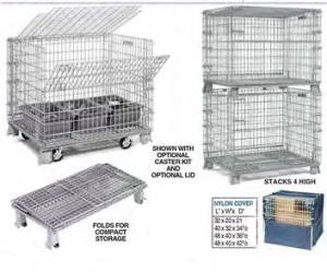 Nexel Wire Folding Wire Container Pic